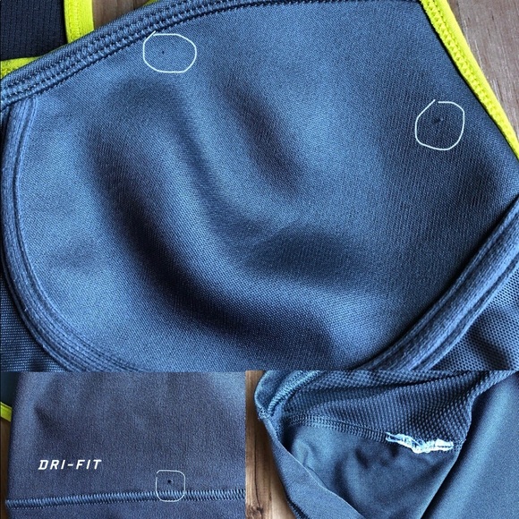 NIKE DRI FIT Racerback Tank Top Small Gray Built In Bra Women’s - Picture 10 of 15
